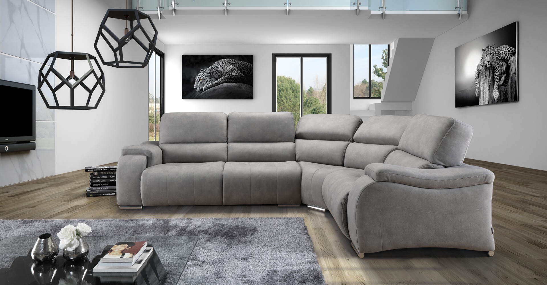 Sofá com conforto e design equilibrado