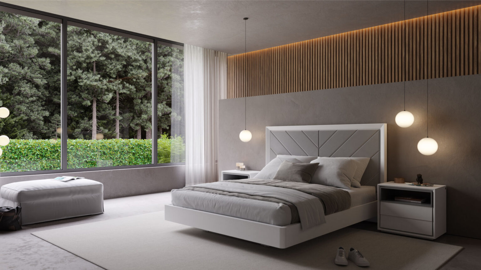 Cama com estrutura funcional e design confortável