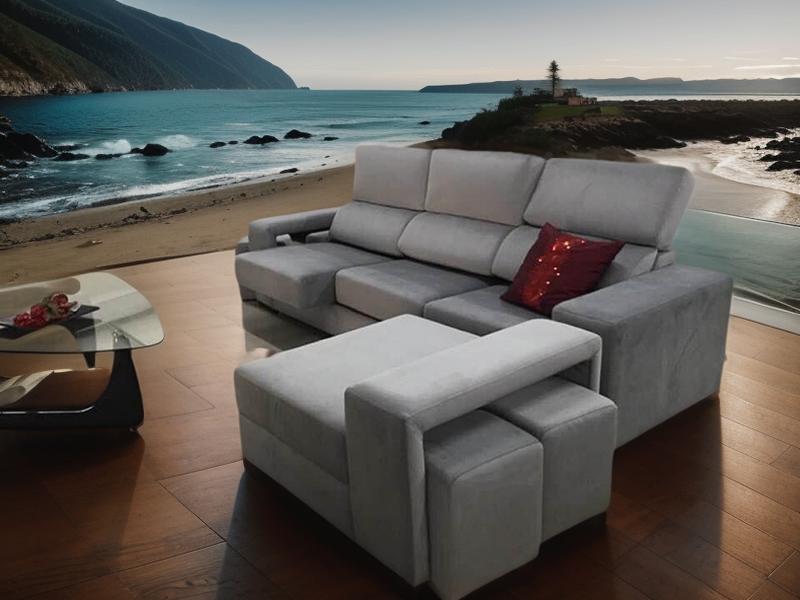 Sofá com conforto e design equilibrado